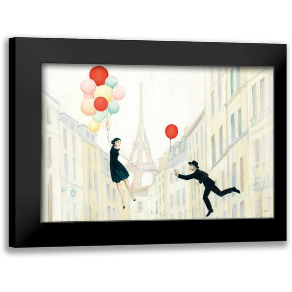 Purinton, Julia 18x13 Black Modern Framed Museum Art Print Titled - Aloft In Paris I