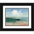 thumbnail image 1 of Purinton, Julia 18x15 Black Ornate Wood Framed with Double Matting Museum Art Print Titled - Big Clouds from the Shore, 1 of 4