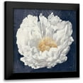 thumbnail image 1 of Purinton, Julia 20x20 Black Modern Framed Museum Art Print Titled - Serene Peony Navy, 1 of 5