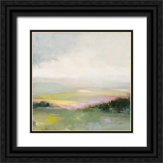Purinton, Julia 20x20 Black Ornate Wood Framed with Double Matting Museum Art Print Titled - Glowing Valley
