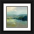 thumbnail image 1 of Purinton, Julia 20x20 Black Ornate Wood Framed with Double Matting Museum Art Print Titled - Misty Valley, 1 of 4