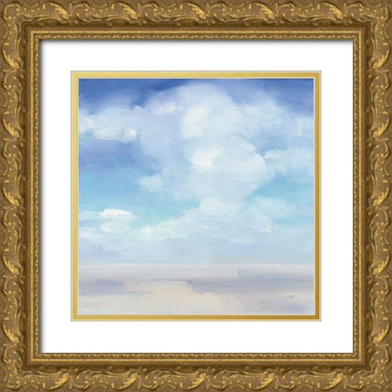Purinton, Julia 20x20 Gold Ornate Wood Framed with Double Matting Museum Art Print Titled - Beach Sky