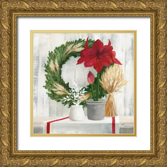 Purinton, Julia 20x20 Gold Ornate Wood Framed with Double Matting Museum Art Print Titled - Blooms of the Season