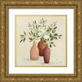 thumbnail image 1 of Purinton, Julia 20x20 Gold Ornate Wood Framed with Double Matting Museum Art Print Titled - Natural Bouquet II Light, 1 of 4