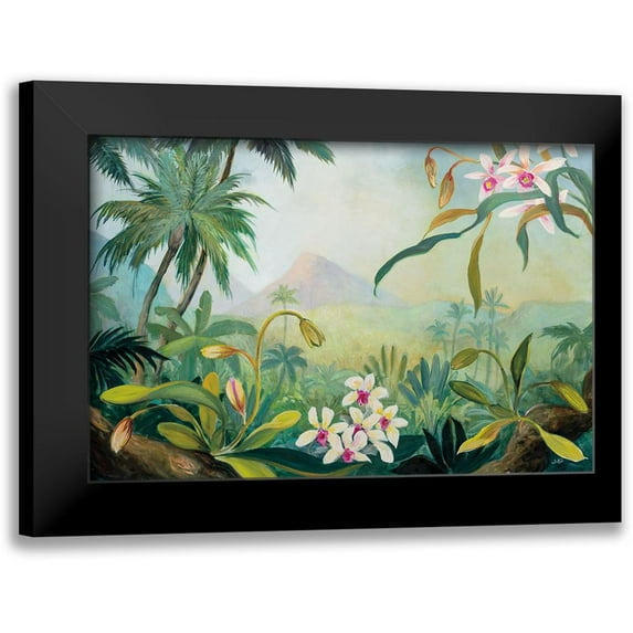 Purinton, Julia 24x17 Black Modern Framed Museum Art Print Titled - Dreamy Tropics