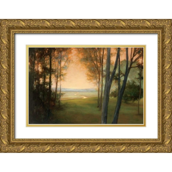 Purinton, Julia 24x17 Gold Ornate Wood Framed with Double Matting Museum Art Print Titled - Between the Worlds