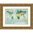 thumbnail image 1 of Purinton, Julia 24x17 Gold Ornate Wood Framed with Double Matting Museum Art Print Titled - Golden Earth, 1 of 4