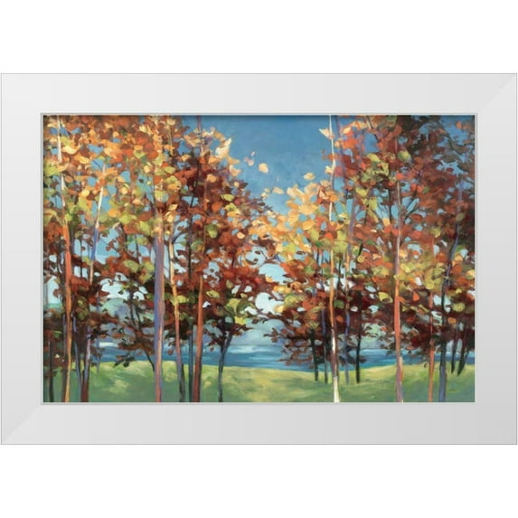 Purinton, Julia 24x17 White Modern Wood Framed Museum Art Print Titled - Kaleidoscope