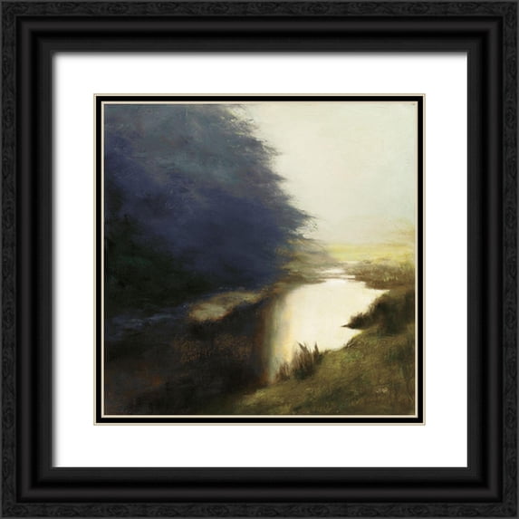 Purinton, Julia 26x26 Black Ornate Wood Framed with Double Matting Museum Art Print Titled - Spring Morning Dark