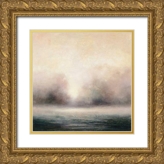 Purinton, Julia 26x26 Gold Ornate Wood Framed with Double Matting Museum Art Print Titled - Waters Edge