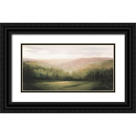 Purinton, Julia 32x18 Black Ornate Wood Framed with Double Matting Museum Art Print Titled - Celebration Neutral Crop