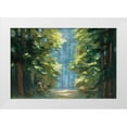 thumbnail image 1 of Purinton, Julia 32x23 White Modern Wood Framed Museum Art Print Titled - Sunlit Forest Blue Crop, 1 of 4