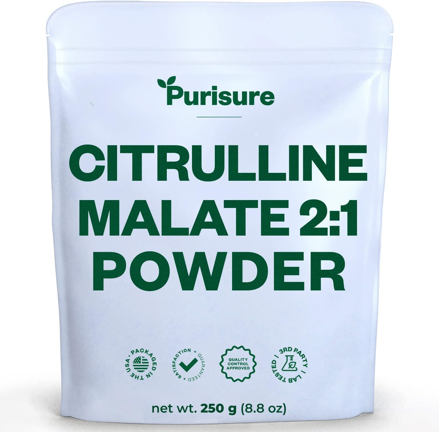 Purisure Citrulline Malate 21 Powder, Muscle Recovery & Nitric Oxide