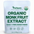 thumbnail image 1 of Purisure Organic Monk Fruit Sweetener, Keto Friendly Organic Sugar Substitute, Zero Carb Food 125g, 1 of 11