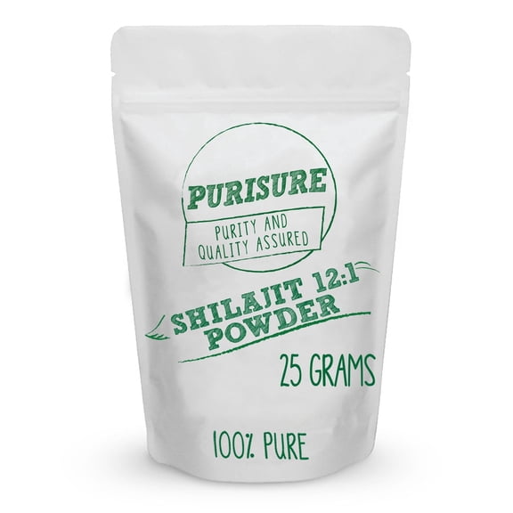 Purisure Shilajit Powder - 40% Fulvic Acid, 12:1 Himalayan Extract, 25g