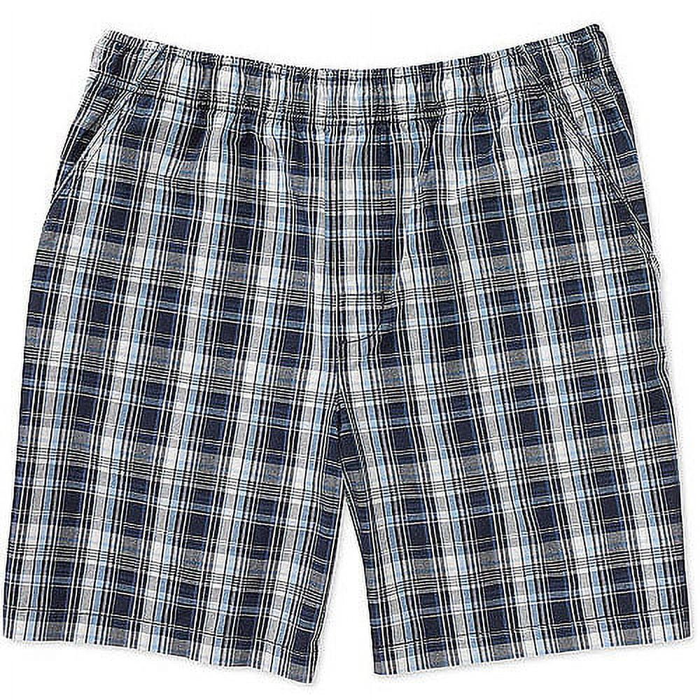 Puritan Men's Plaid PullOn Shorts
