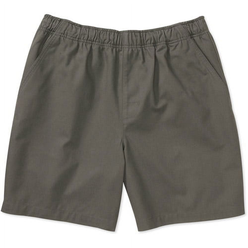 Puritan men's shorts elastic best sale waist