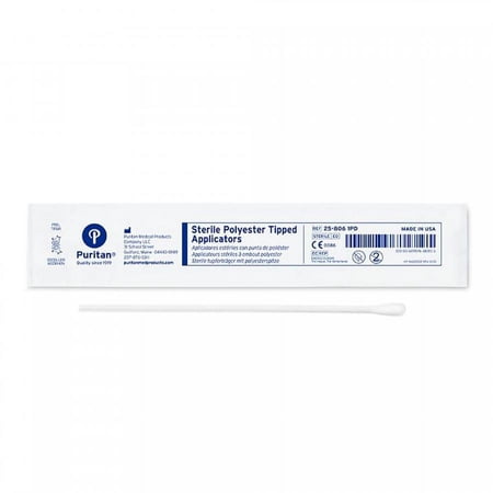 Puritan Specimen Collection, 6 Inch Length, Sterile, 100 Count