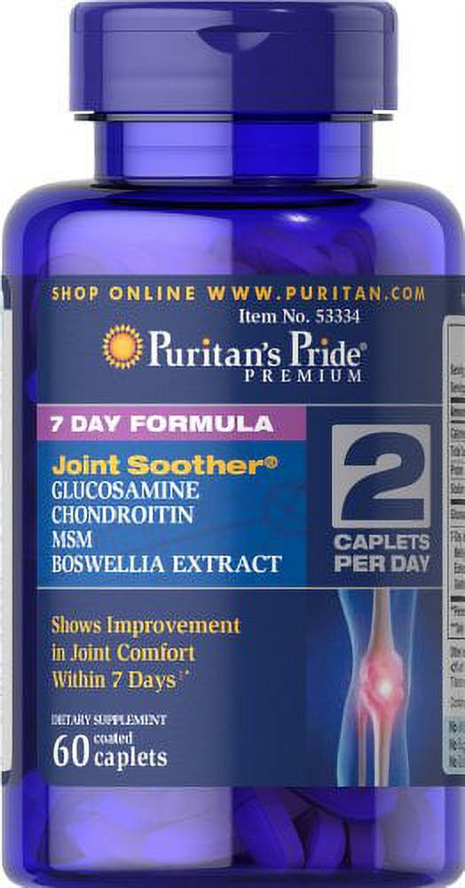 Puritan's Pride 7 Day Formula Joint Soother Glucosamine, Chondroitin