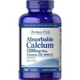 Puritan's Pride Absorbable Calcium 1200 mg with Vitamin D 1000 IU, 100