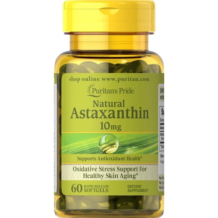 Puritan's Pride Astaxanthin 10 mg - 60 Softgels