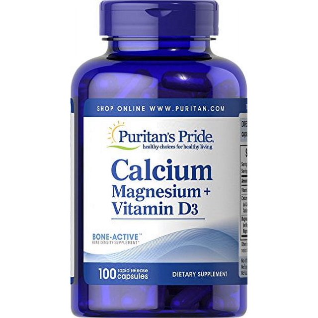 Puritan's Pride Calcium Magnesium Citrate Plus Vitamin D3 Rapid