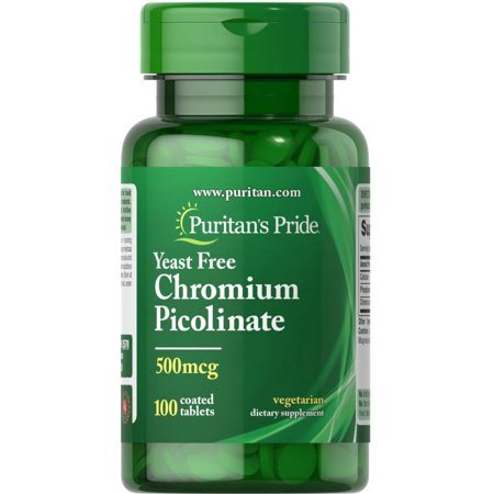 Puritan's Pride Chromium Picolinate 500mcg Yeast Free
