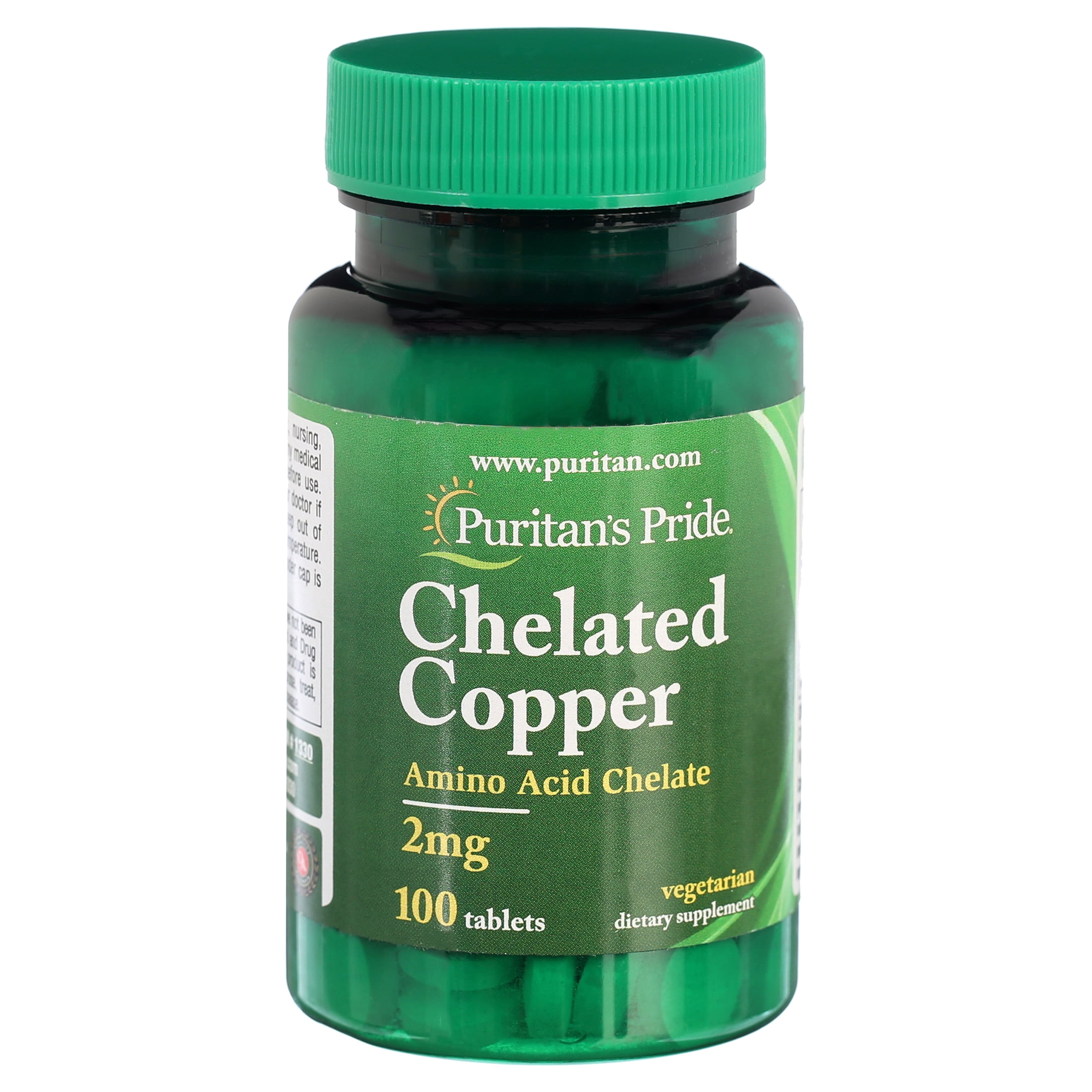 Puritan's Pride Copper Chelate 2 mg100 Tablets