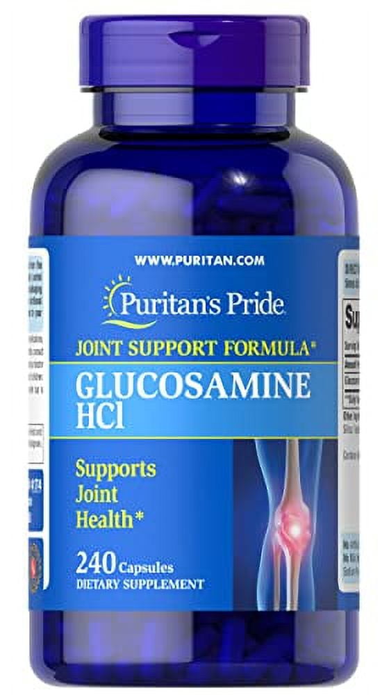 Puritan's Pride Glucosamine HCI 680 Mg Capsules, White, Unflavored, 240