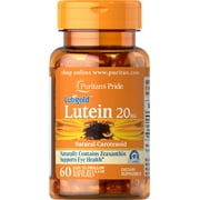 Puritan's Pride Lutein 20 mg with Zeaxanthin 60 Softgels