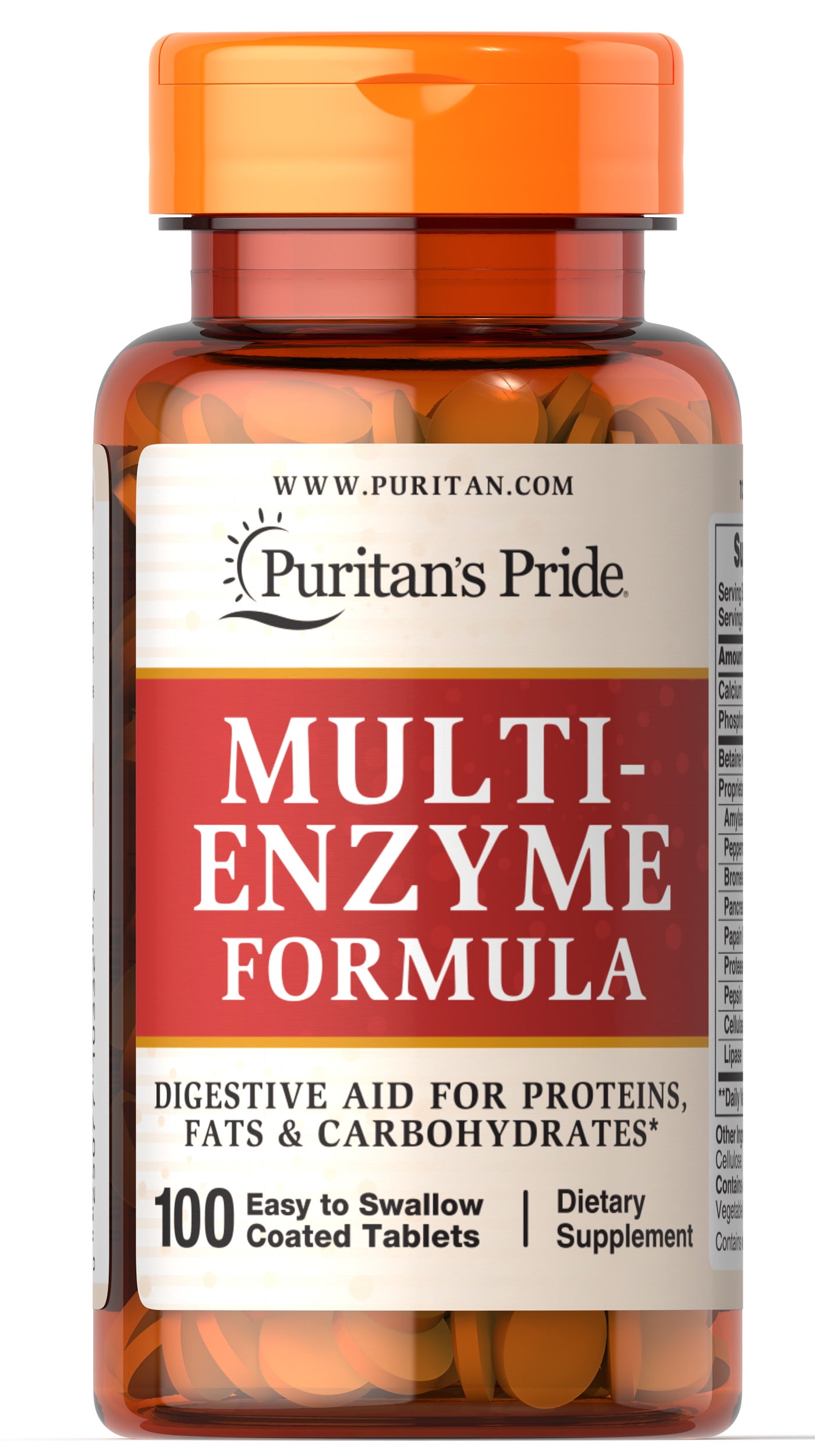 Puritan's Pride Multi Enzyme 100 Tablets