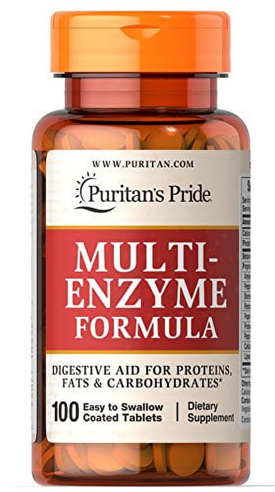 Puritan's Pride Multi Enzyme .. Tablets, Digestive aid for .. proteins