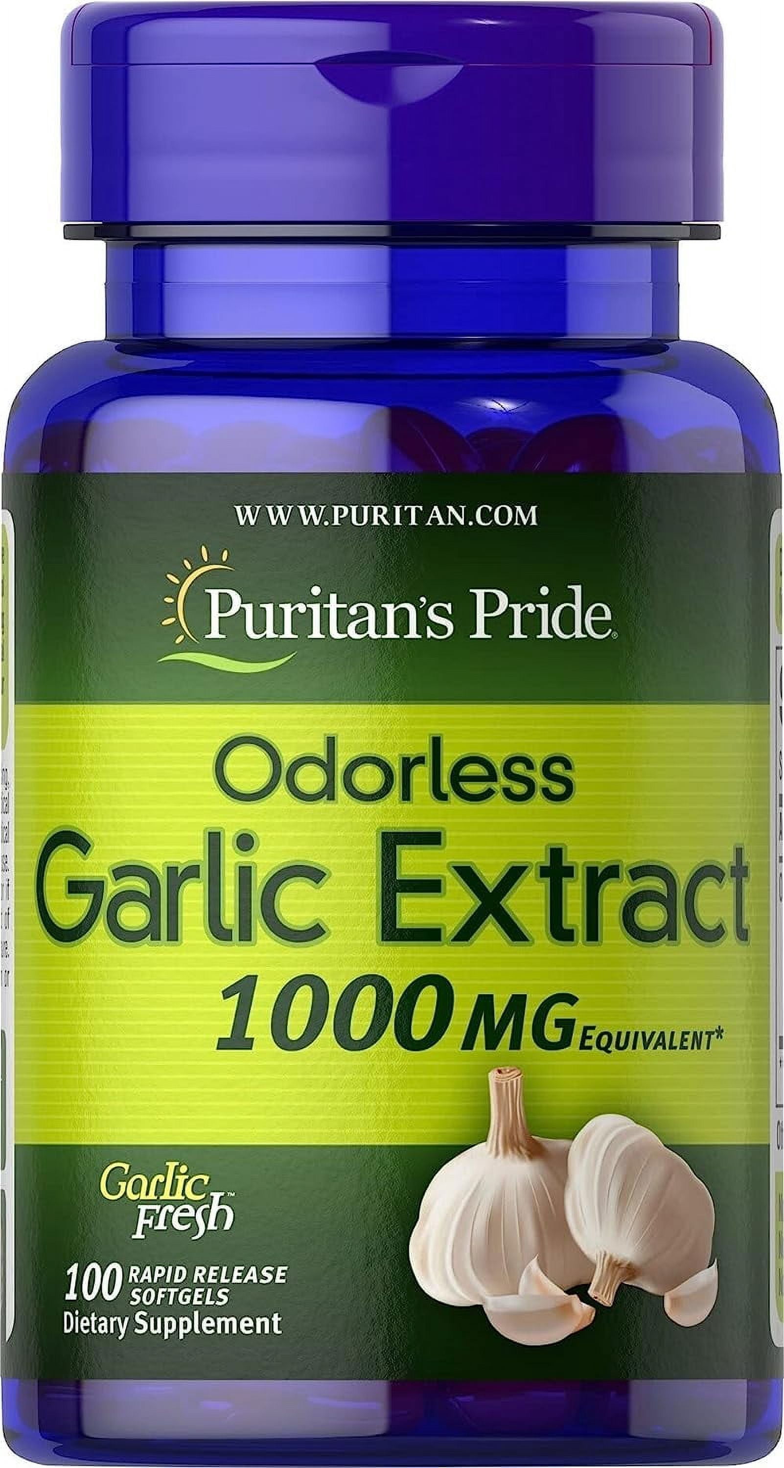 Puritan's Pride Odorless Garlic 1000 Mg, 100 Count