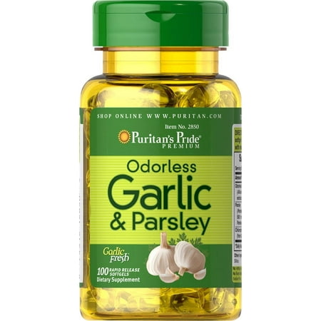 Puritan's Pride Odorless Garlic & Parsley 500 mg / 100 mg