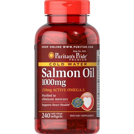 Puritan's Pride Omega-3 Salmon Oil 1000 mg (210 mg Active Omega-3)