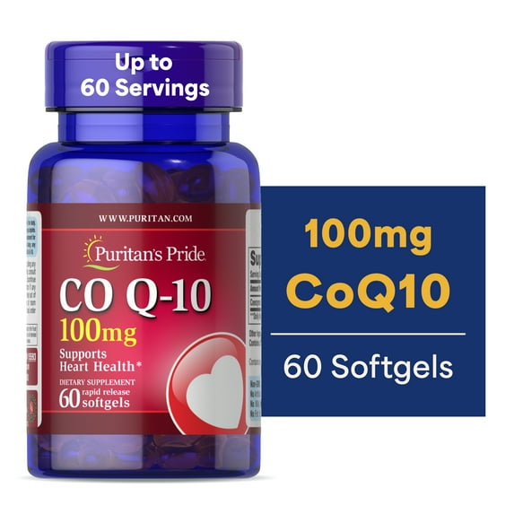 Puritan's Pride Q-SORB Co Q-10 Softgels, 100 Mg, 60 Ct