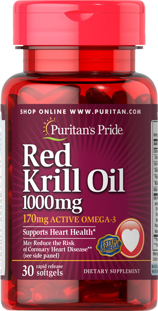 Puritan's Pride Red Krill Oil 1000 mg (170 mg Active Omega3)