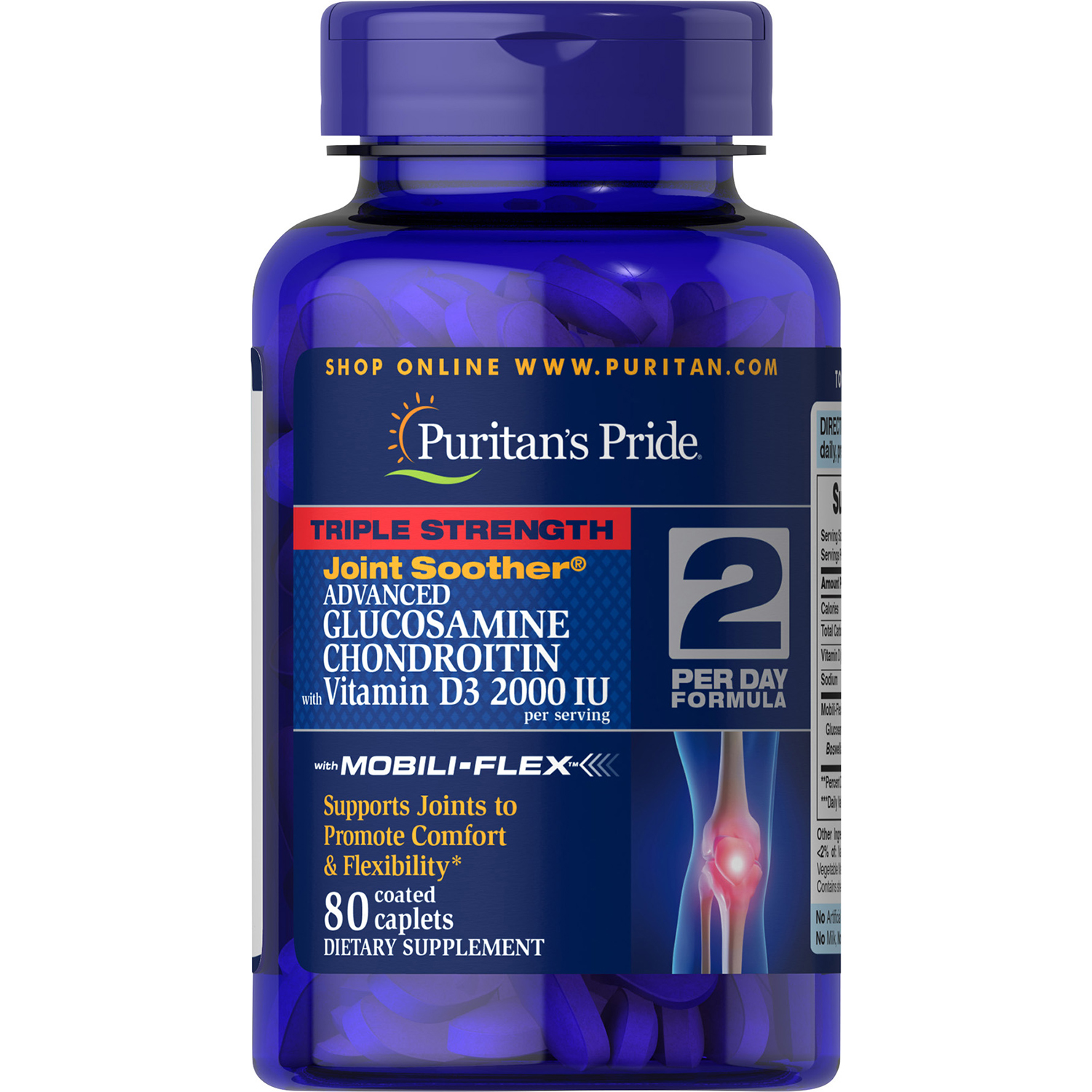 Puritan's Pride Joint Support Complex with Triple Strength Glucosamine ...