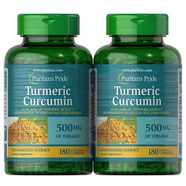 Puritan's Pride Turmeric Curcumin 500 Mg Contains Antioxidants, 360