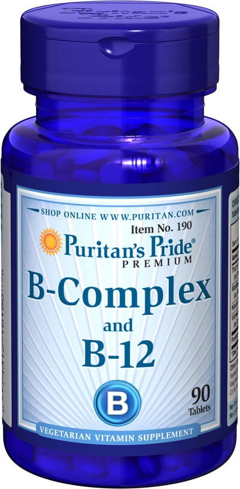 Puritan's Pride Vitamin and Vitamin B1290 Tablets