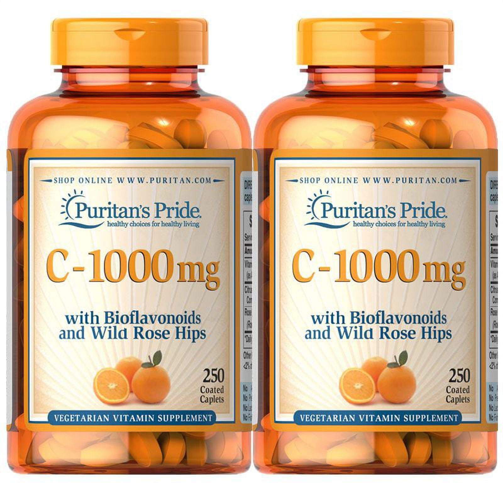 Puritan's Pride Vitamin C1000 mg with Bioflavonoids & Rose Hips 250