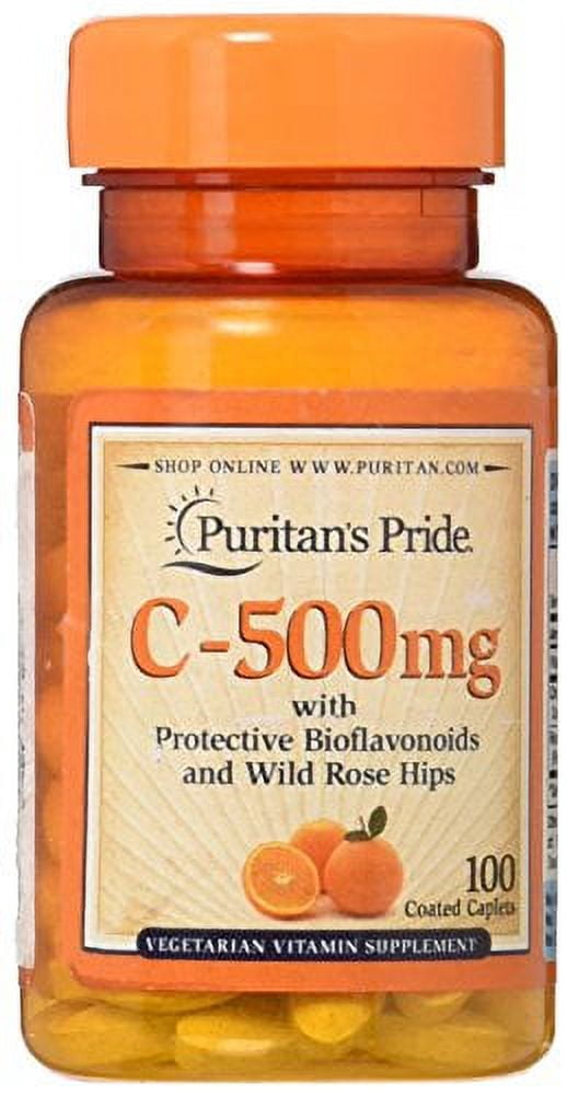 Puritan's Pride Vitamin C500 Mg With Bioflavonoids & Rose Hips Taplets
