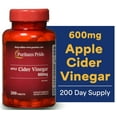 thumbnail image 1 of Puritans Pride Apple Cider Vinegar 600 mg Tablets, 200 Count, 1 of 7