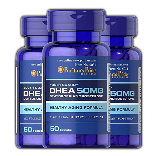 Puritans Pride DHEA (Pack of 3, 50 MG (50 Tabs))