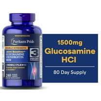 Puritans Pride Double Strength Glucosamine, Chondroitin and Msm Joint Soother, 240 Count