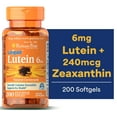 thumbnail image 1 of Puritans Pride Lutein 6 Mg with Zeaxanthin Softgels, 200 Count, 1 of 10