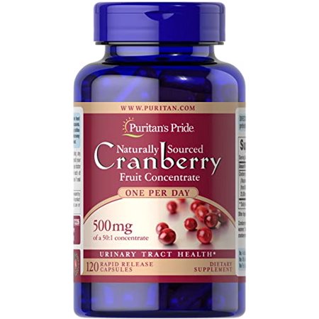 Puritans Pride One A Day Cranberry Capsules, 120 Count