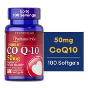 Puritans Pride Q-Sorb CoQ10 50 Mg, 100 Count