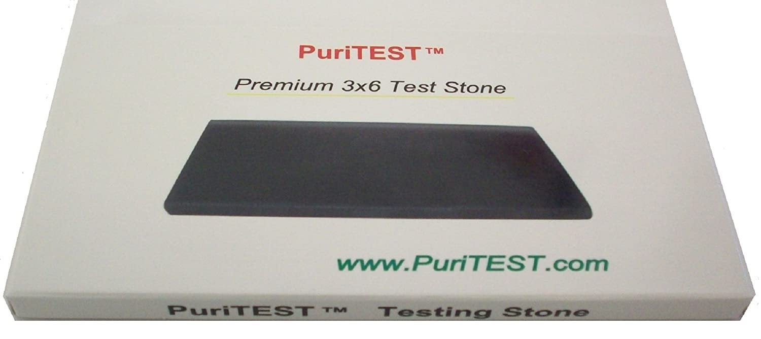Puritest Large Stone 6"x3" with Rubber Backing Gold Testing Solutions Kit 10k 14k 18k 22k Silver ...