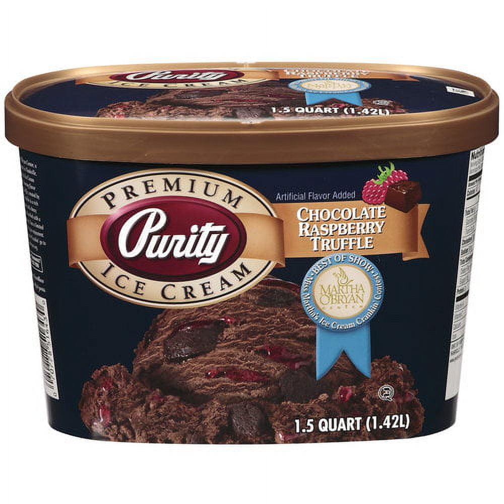 Purity Chocolate Raspberry Truffle Ice Cream, 1.5 qt